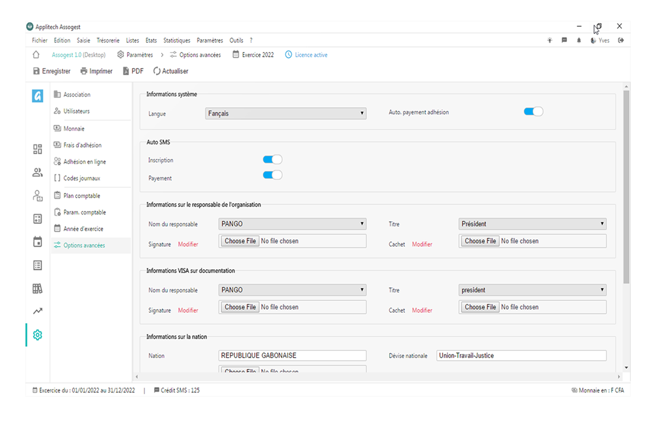 Assogest screenshots gestion des organisations